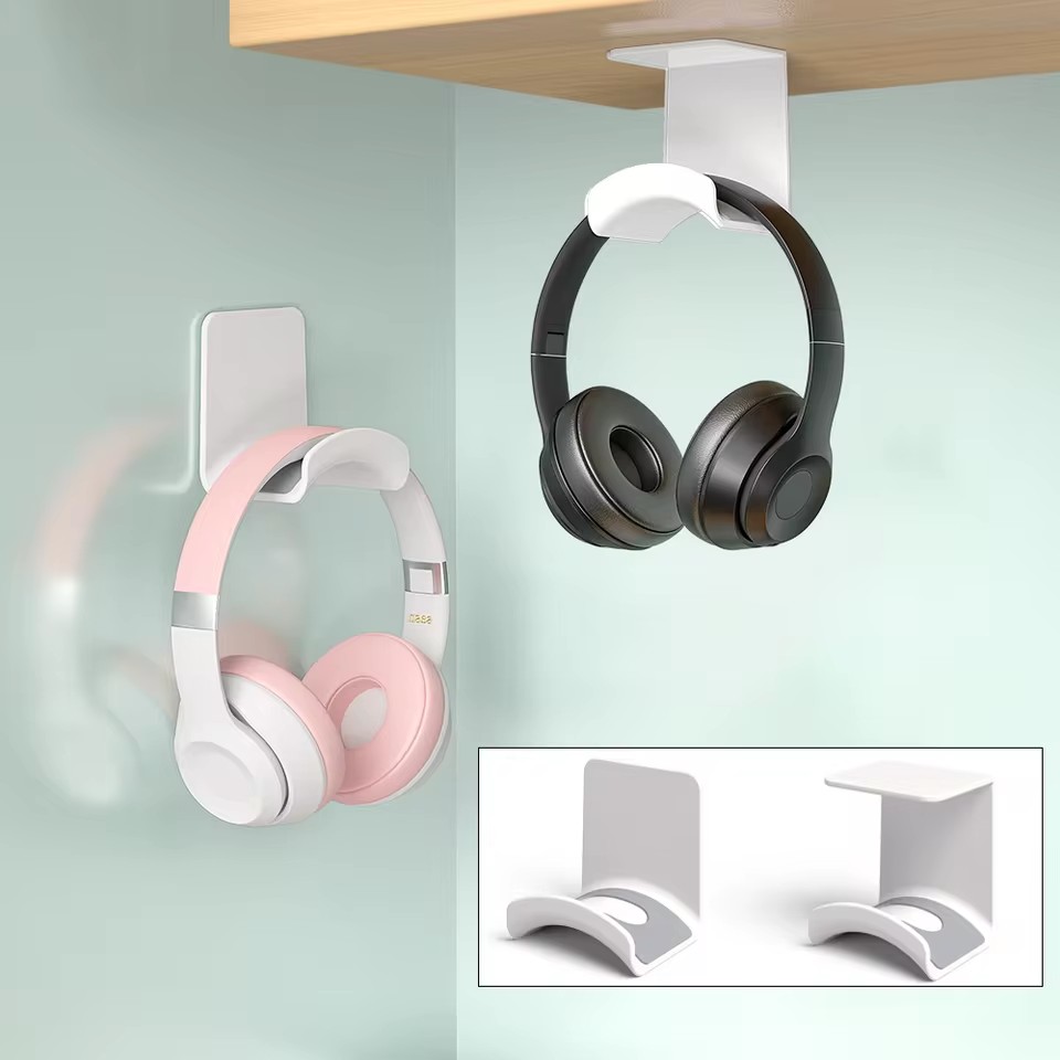 Gaming Headset - Penyangga Headphone Universal, Gantungan Dinding Plastik