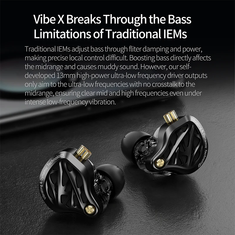 Gaming Headset - KZ Vibe X Earphone Getaran Frekuensi