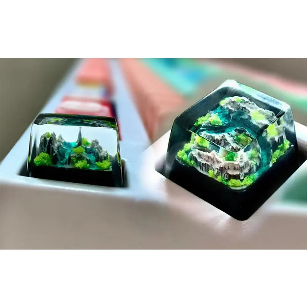 No Rgb Gaming Pc - Keycap Gunung dan Laut Resin Artisan