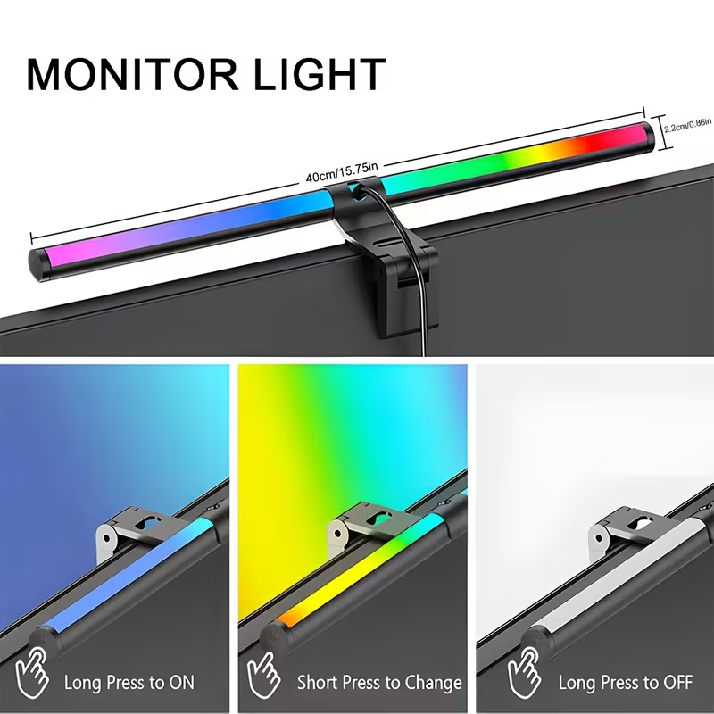 Lampu Monitor LED Bertenaga US - No Rgb Gaming Pc ulasan dan harga