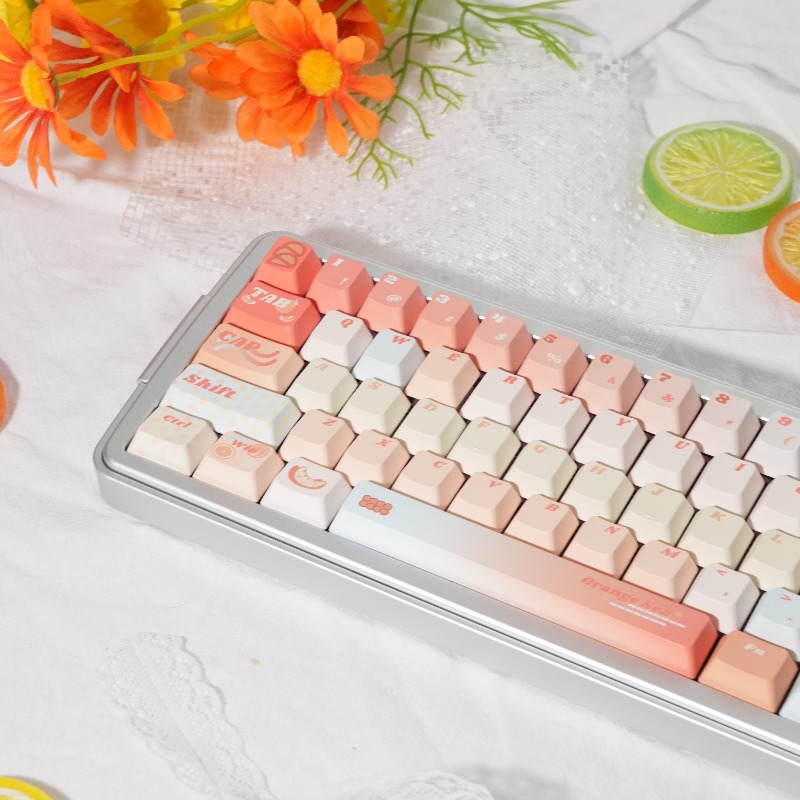 Set Keycaps Tema Laut Oranye,  - Pc Gaming Orange ulasan dan harga