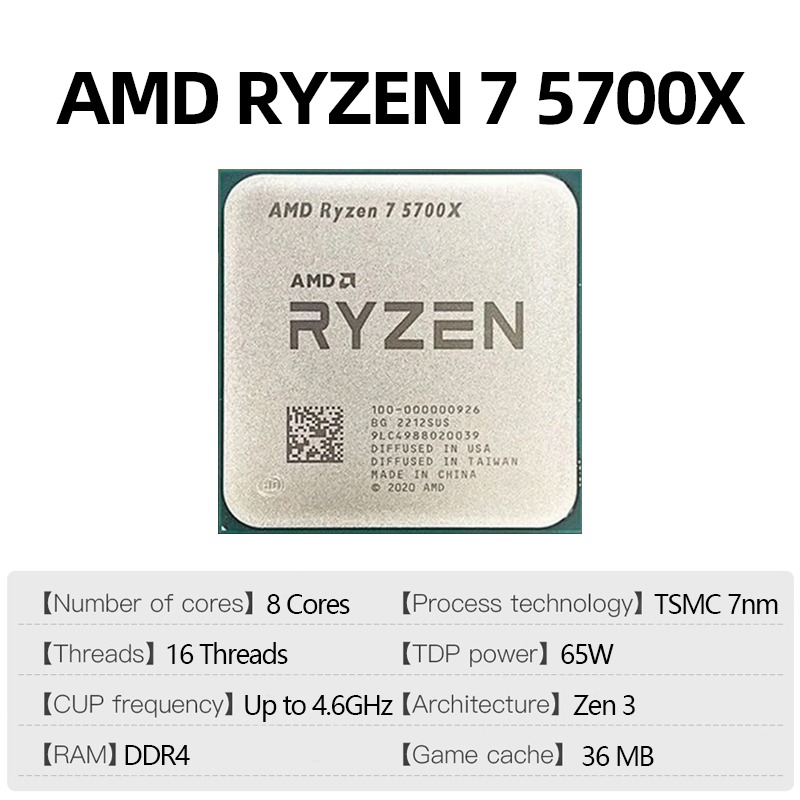 AMD Ryzen 7 5700X CPU PC Gamin - Pc Gaming Amd Ryzen 7 ulasan dan harga