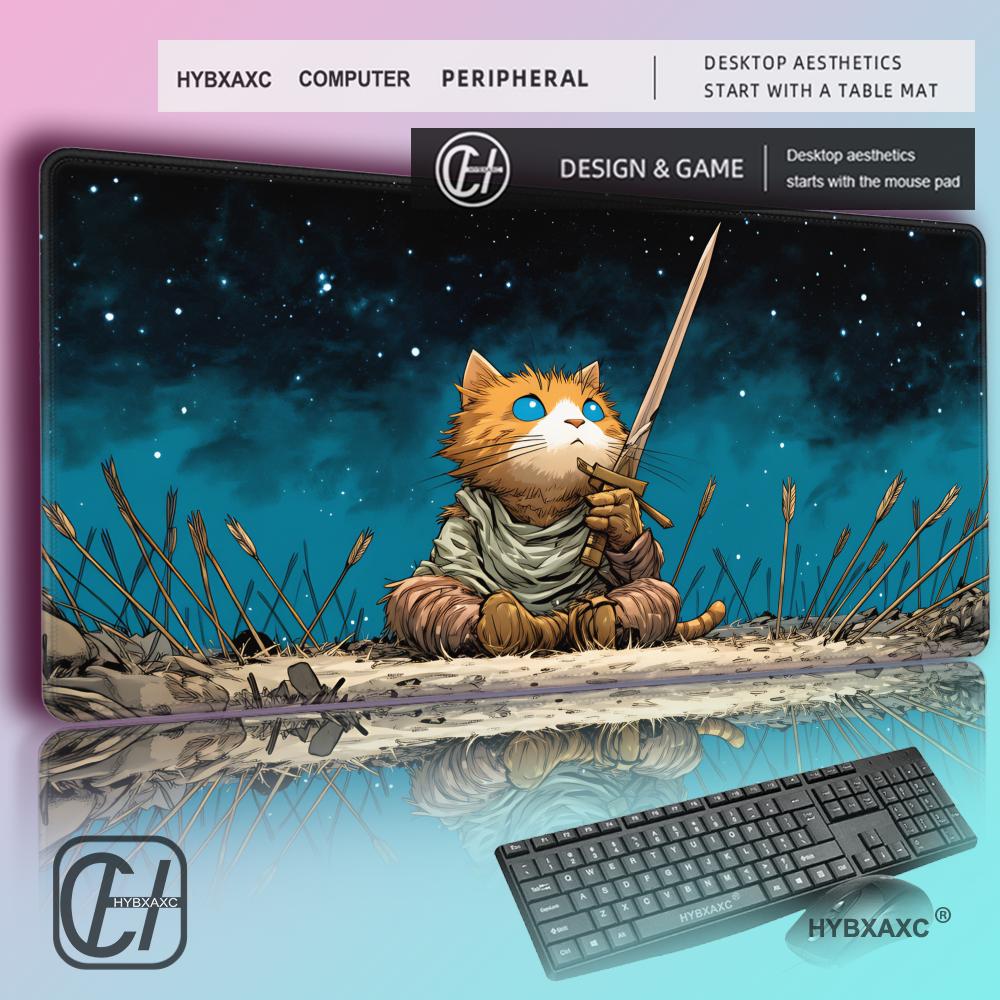 HYBXAXC Orange Cat Warrior Mou - Pc Gaming Orange ulasan dan harga