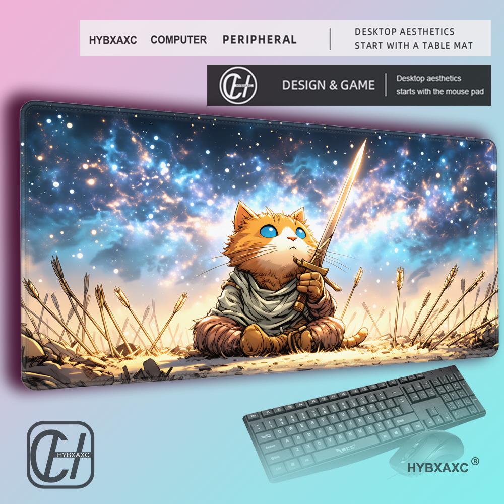 HYBXAXC Orange Cat Warrior Mou - Pc Gaming Orange ulasan dan harga