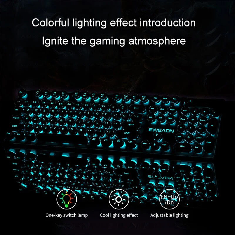 Set Keyboard dan Mouse Retro P - No Rgb Gaming Pc ulasan dan harga
