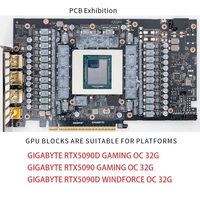 Bykski N-GV5090DWF-X Blok GPU  - No Rgb Gaming Pc ulasan dan harga