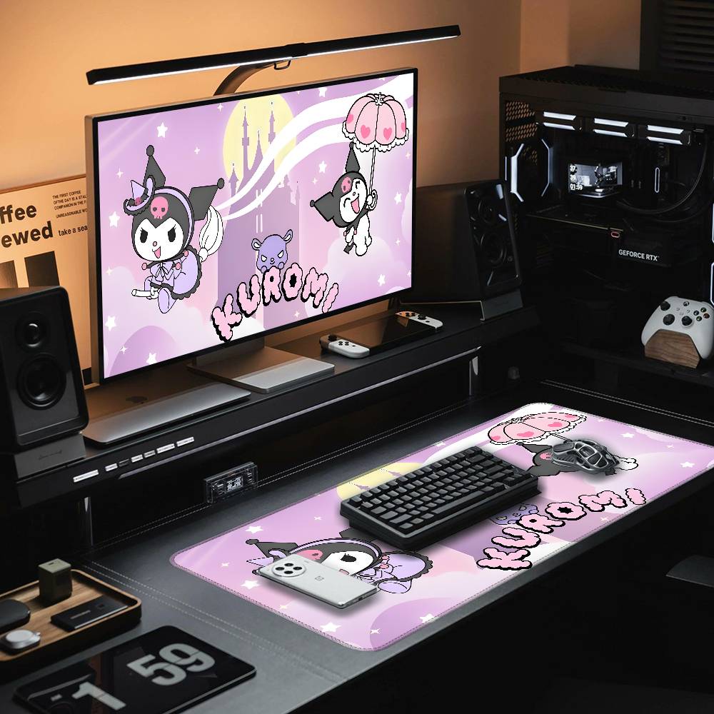 K-Kuromi Alas Mouse Lucu Karet - Pc Gaming Kuromi ulasan dan harga