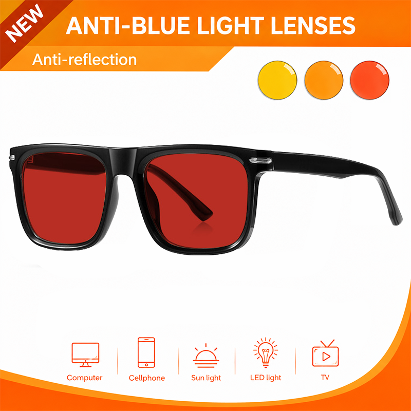 Kacamata Anti Cahaya Biru 3 Pi - Pc Gaming Orange ulasan dan harga