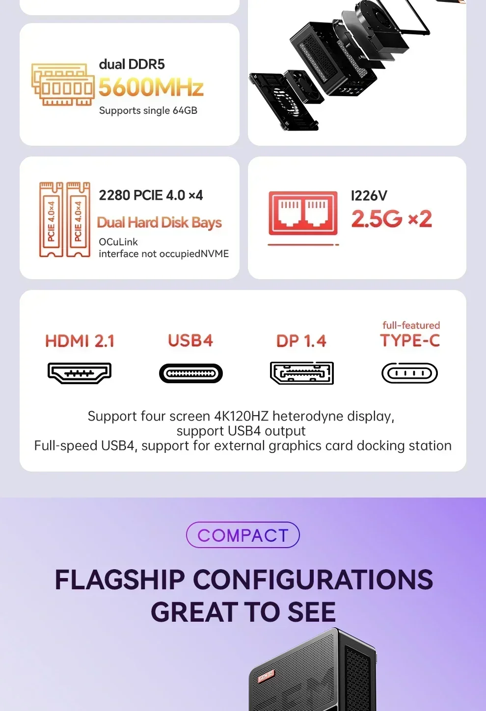 Aoostar GEM12 AMD Ryzen 7 8845 - Pc Gaming Amd Ryzen 7 ulasan dan harga