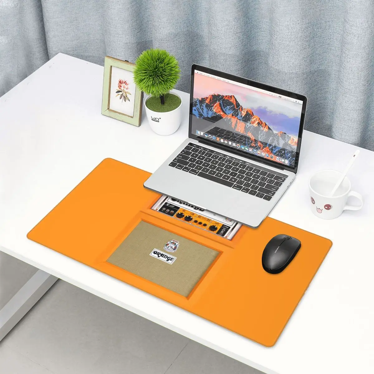 Alas Mouse Besar Warna Oranye  - Pc Gaming Orange ulasan dan harga