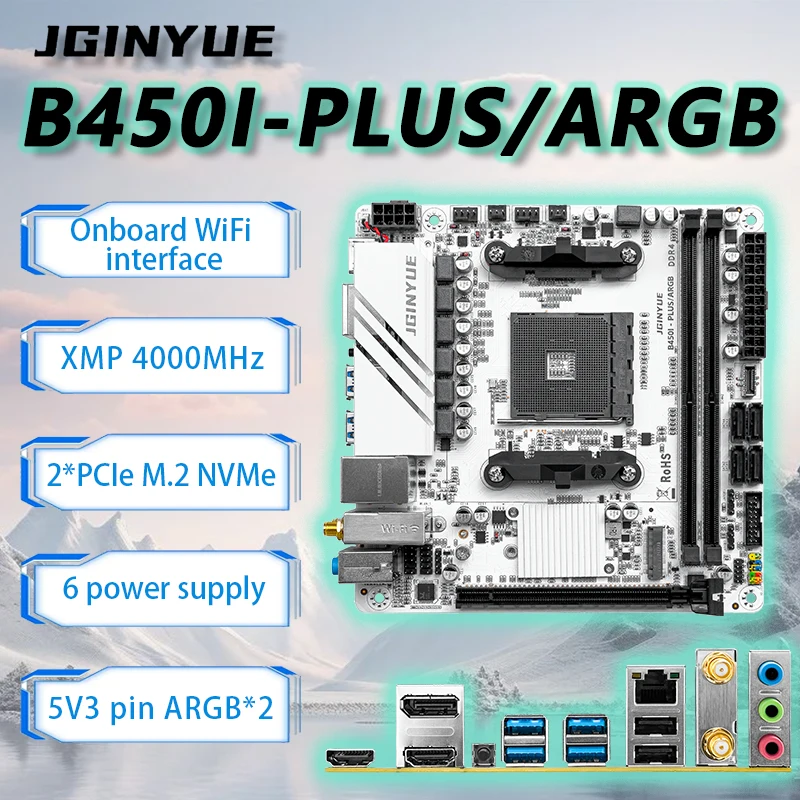 Set Motherboard JGINYUE B450 I - Amd Cpu Ryzen 5 ulasan dan harga