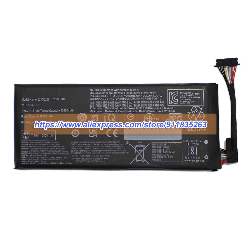 Baterai L23B2PK0 Baru 7.76V 10 - Pc Gaming Lenovo Legion ulasan dan harga