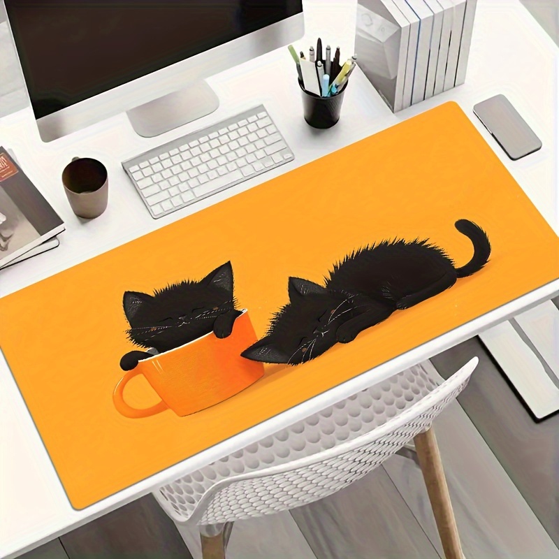 Dua Alas Mouse Gaming Kucing H - Pc Gaming Orange ulasan dan harga