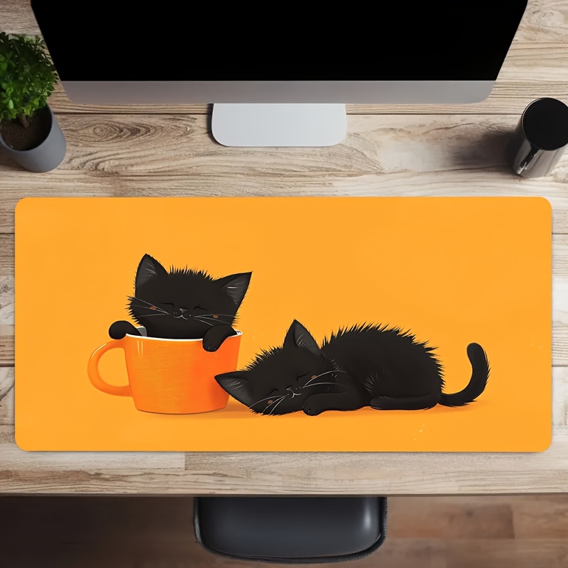 Dua Alas Mouse Gaming Kucing H - Pc Gaming Orange ulasan dan harga